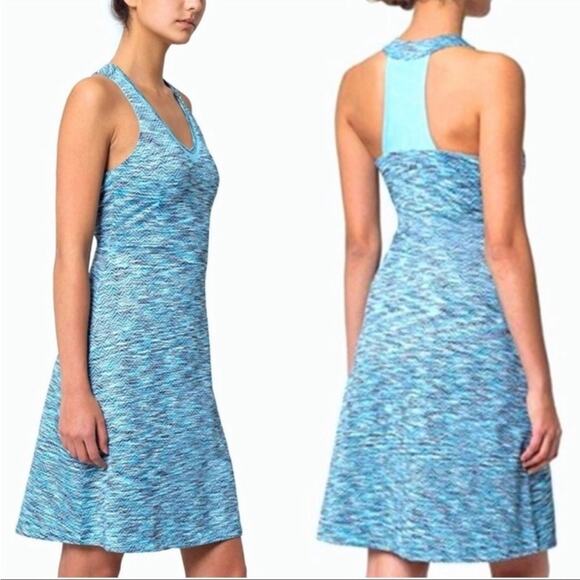 MPG Racerback Travel Dress in Teal Multi Print Medium EUC - Picture 2 of 8